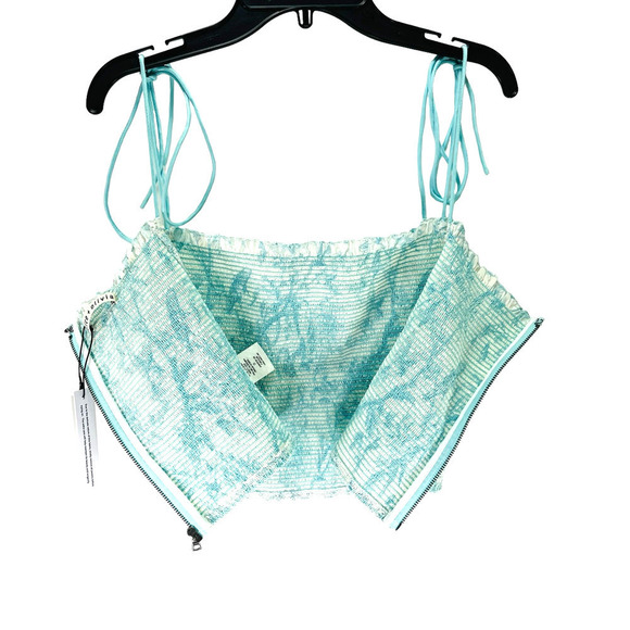 Alice + Olivia by Stacey Bendet NWT Kathlyn Floral Smocked Crop Top MSRP $275 XL - Picture 5 of 11